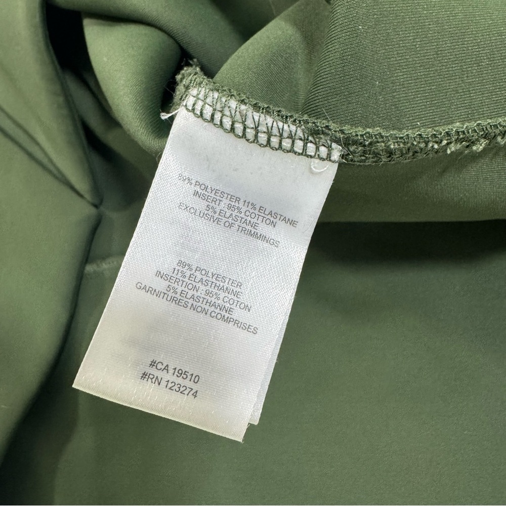 Lole Spacer Long Sleeve Funnel Neck Sweatshirt Green Kombu - Picture 4 of 9